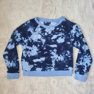 Art Class Girls Blue Tie Dye Sweater Small